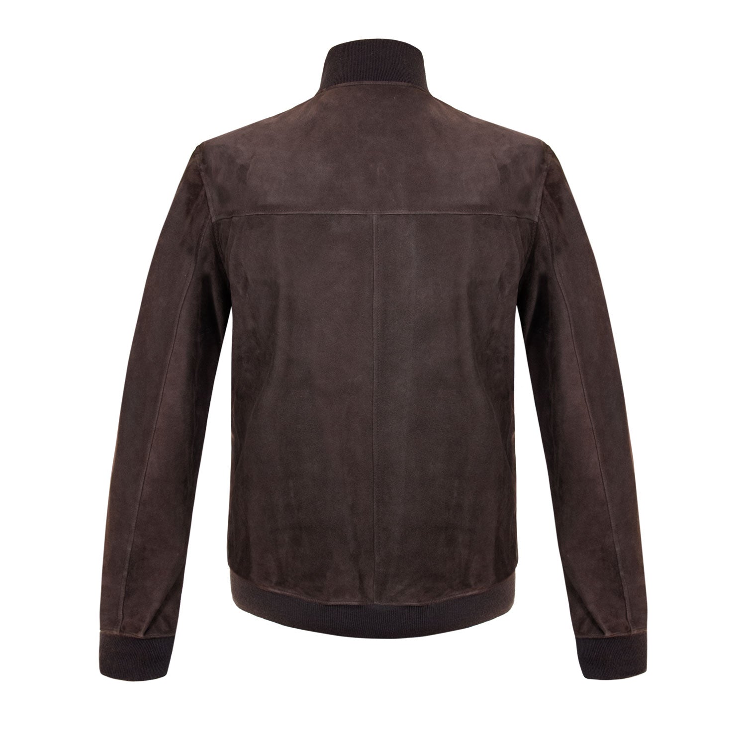 CHAMARRA CORTA DE GAMUZA REVERSIBLE CAFÉ