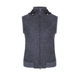 CHALECO SOLITO EN CASHMERE JERSEY COLOR GRIS OXFORD