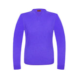 SUETER EN CASHMERE CUELLO V COLOR MORADO MEDIO