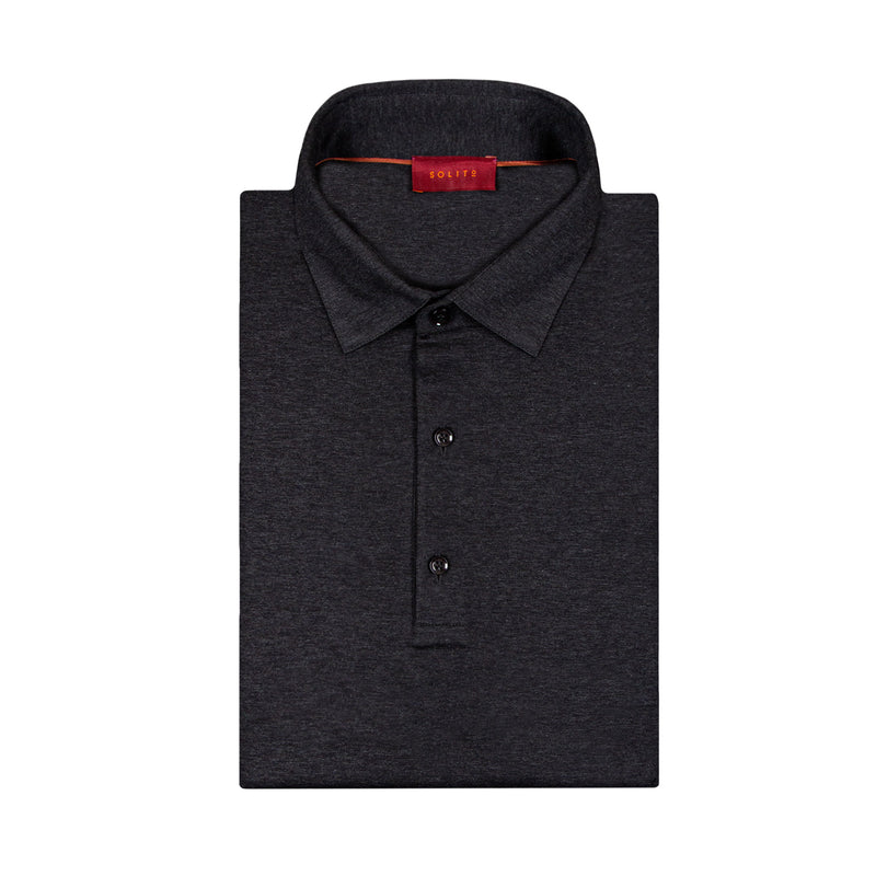 PLAYERA POLO DE BOTONES MANGA CORTA EN 100% ALGODON COLOR GRIS OXFORD