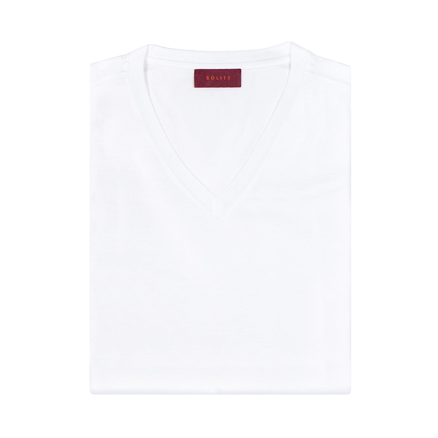 PLAYERA MANGA CORTA CUELLO V COLOR BLANCO