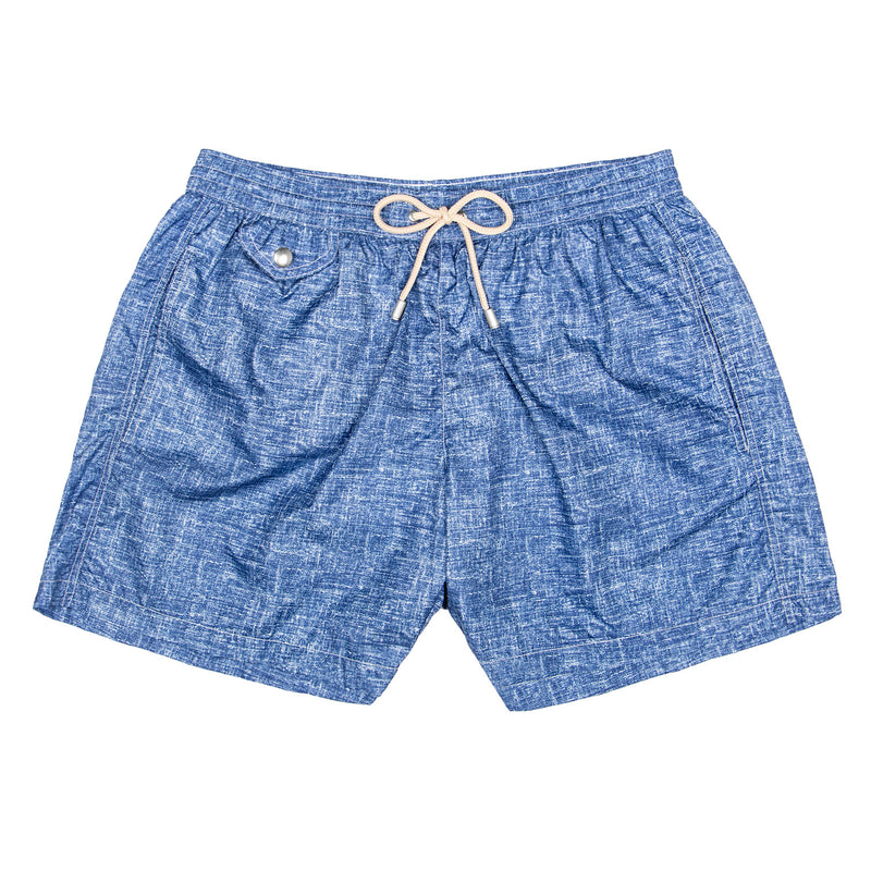 TRAJE DE BAÑO LINO AZUL ESTILO CAPRI