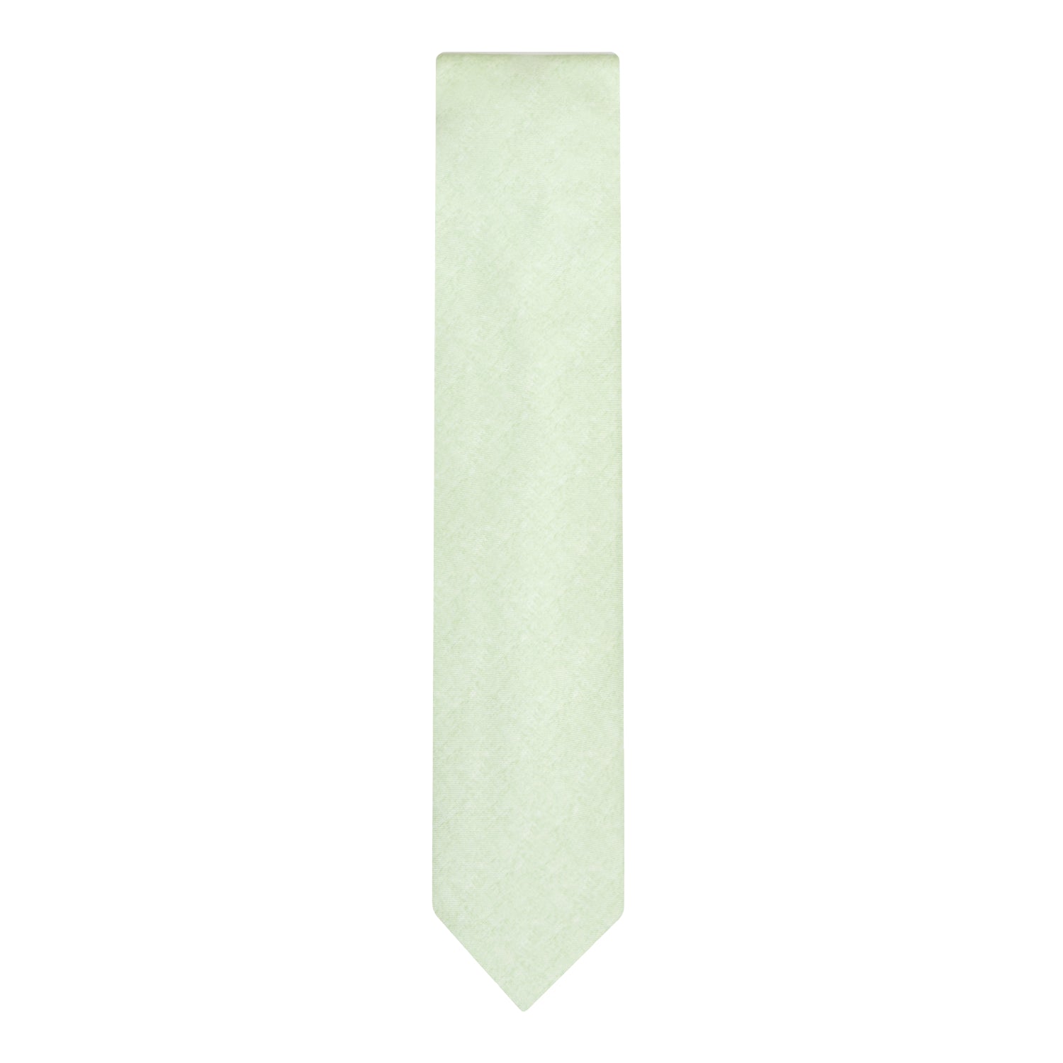 CORBATA 7 PLIEGUES EN SEDA DISEÑO LINO EN VERDE LIMA