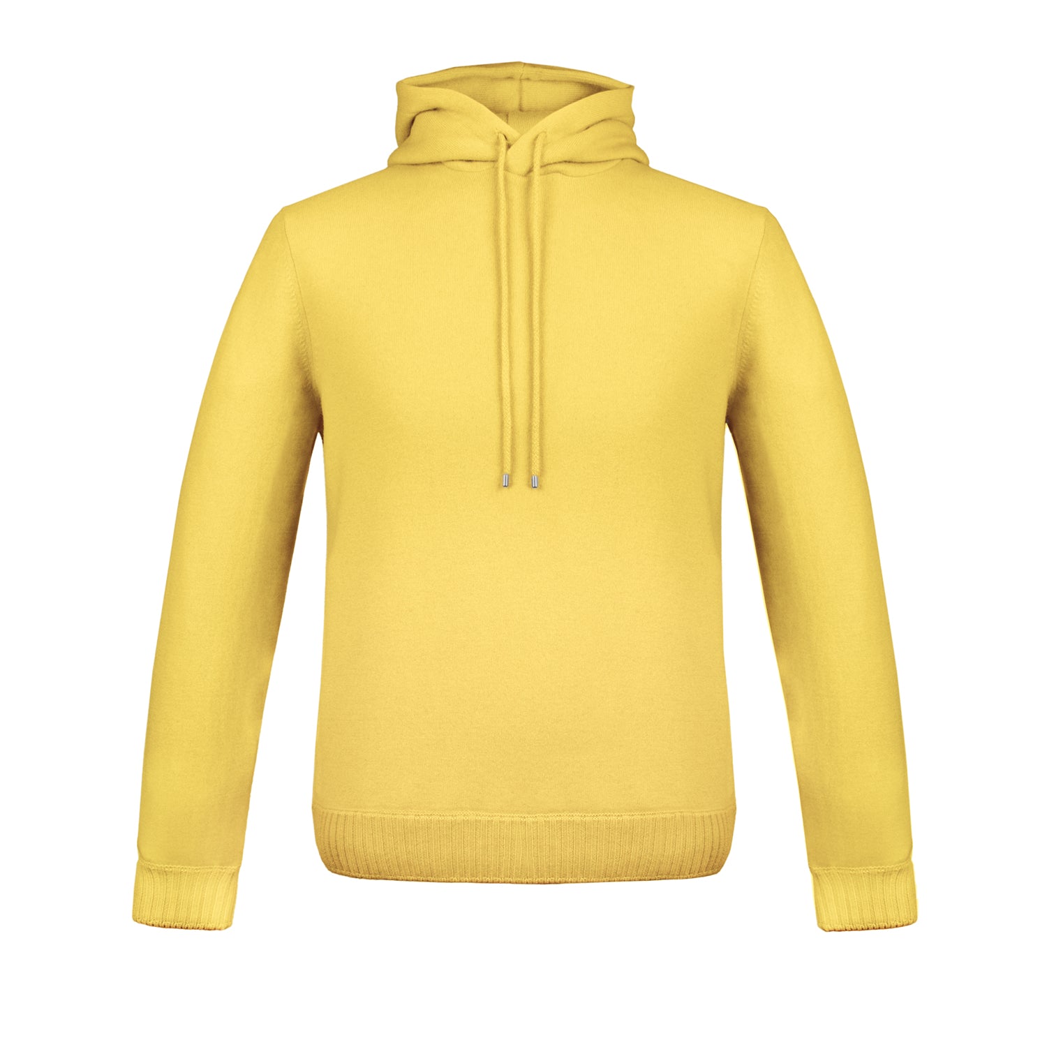SUDADERA SUAVE DE CASHMERE "ULTRACOMFORT" COLOR AMARILLO