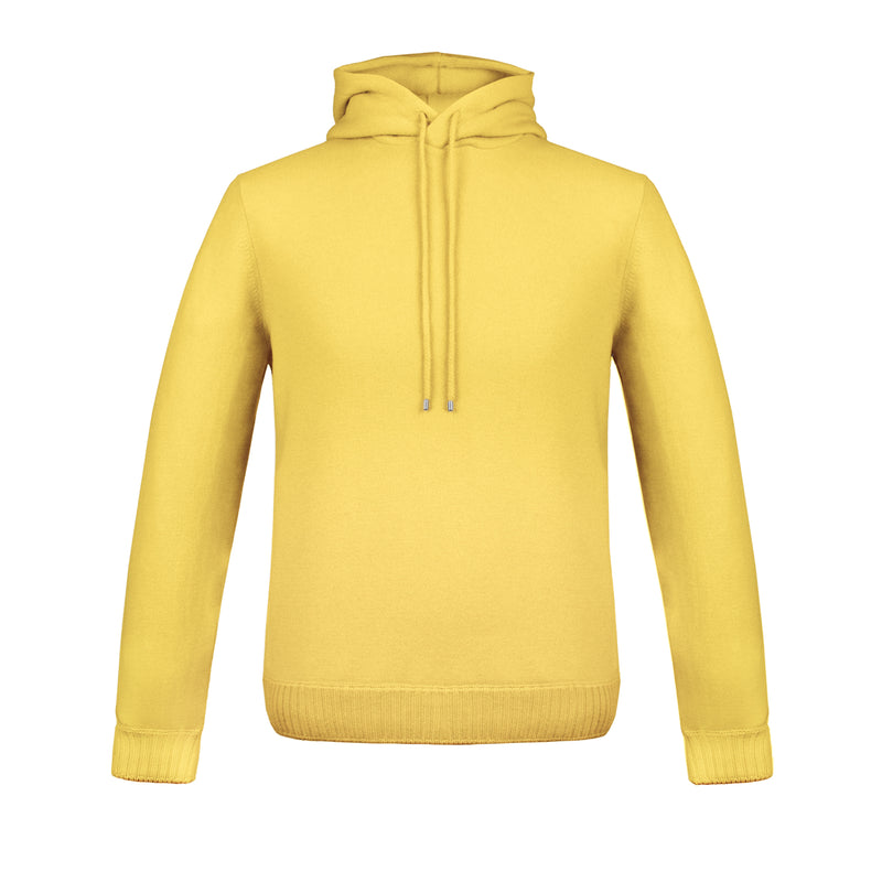 SUDADERA SUAVE DE CASHMERE "ULTRACOMFORT" COLOR AMARILLO