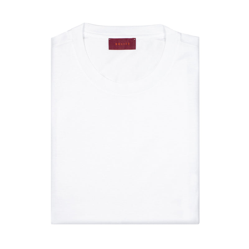 PLAYERA MANGA CORTA CUELLO CIRCULAR COLOR BLANCO