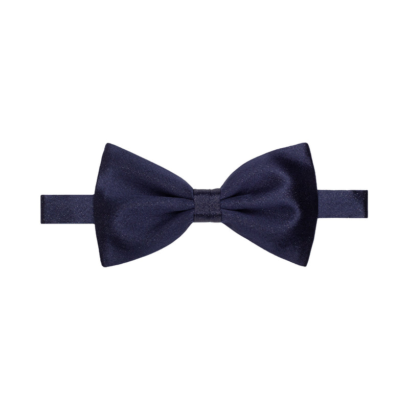 MOÑO SOLITO EN SEDA TWILL COLOR AZUL MARINO CEREMONIA