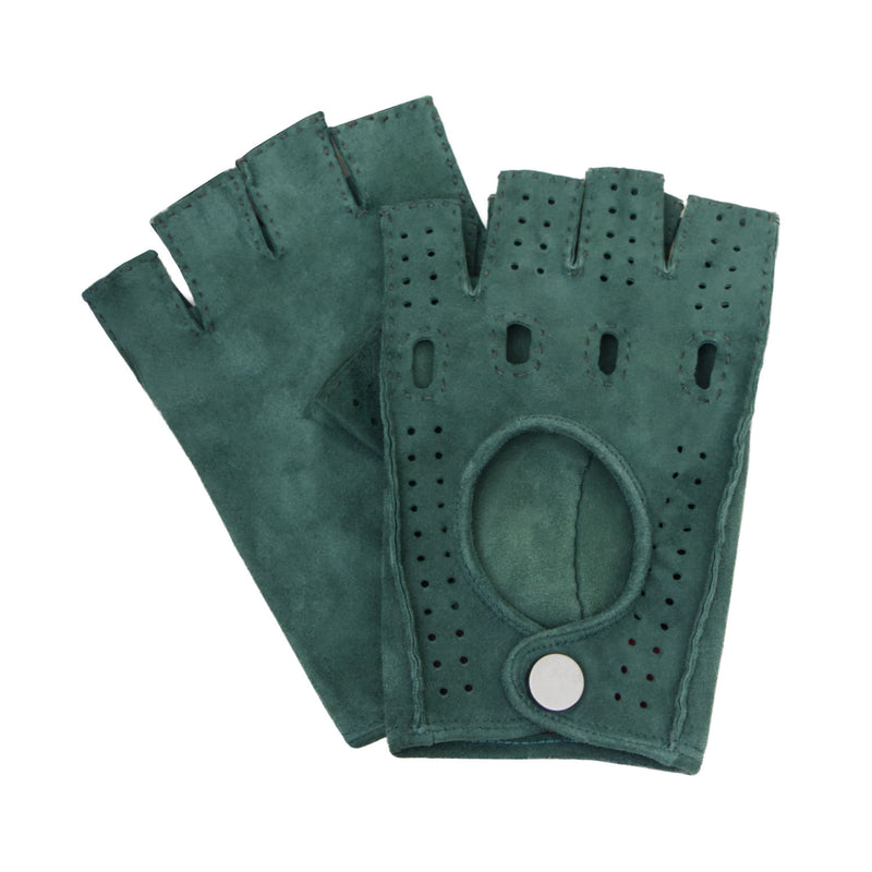 GUANTES PARA CONDUCIR EN GAMUZA COLOR VERDE