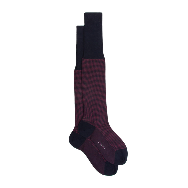 CALCETINES 100% ALGODÓN COLOR BURDEOS