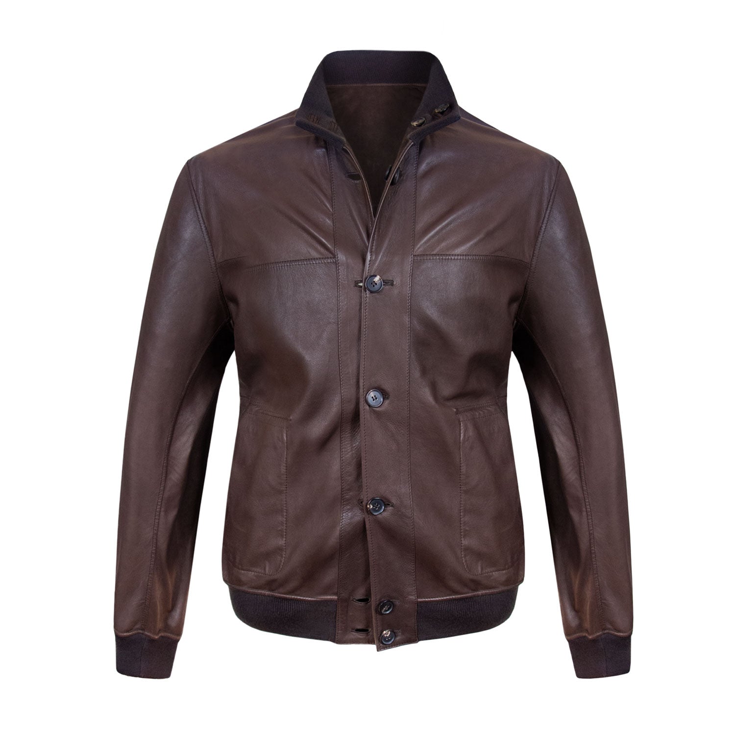 CHAMARRA CORTA DE GAMUZA REVERSIBLE CAFÉ