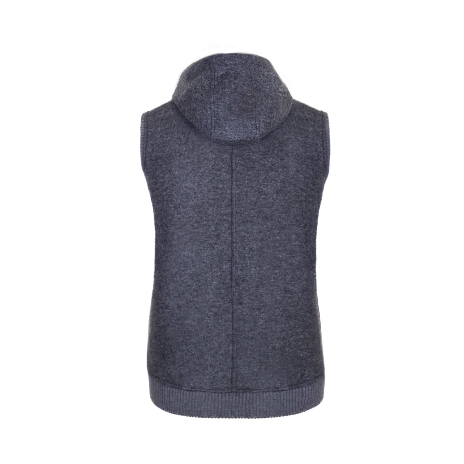 CHALECO SOLITO EN CASHMERE JERSEY COLOR GRIS OXFORD