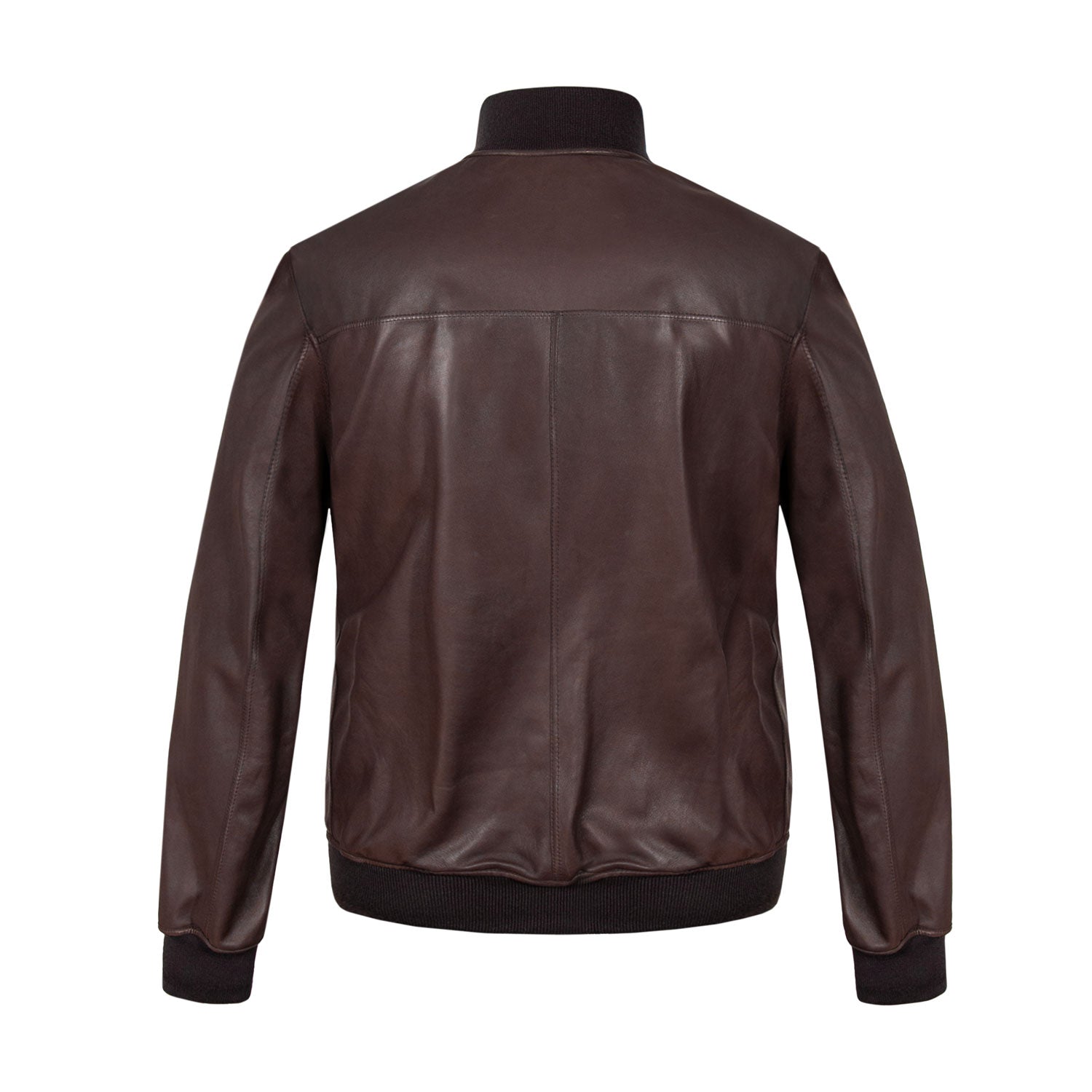 CHAMARRA CORTA DE GAMUZA REVERSIBLE CAFÉ