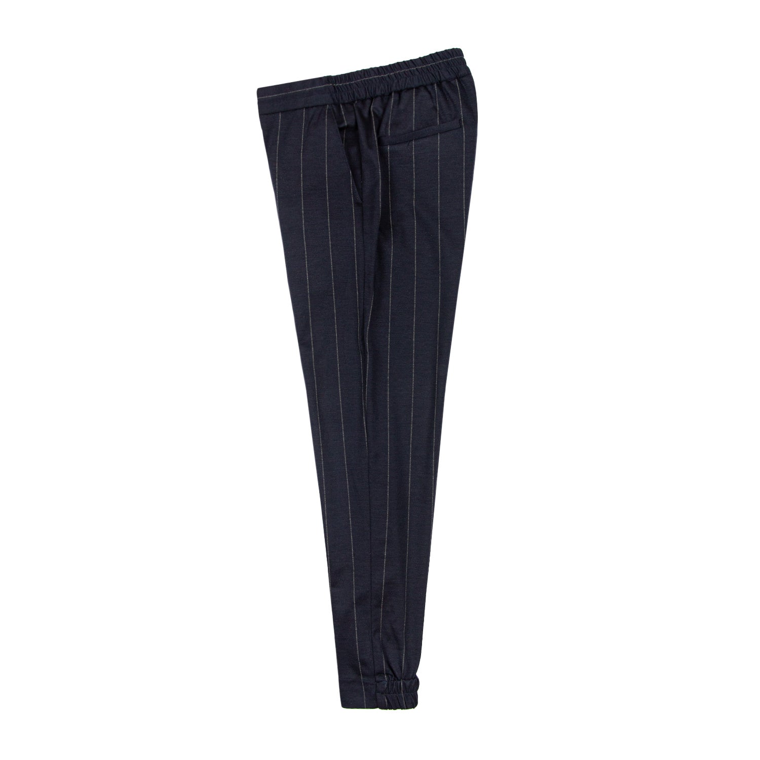 PANTALÓN "ULTRALIGERO" STRETCH EN AZUL CON RAYA DE GIS GRIS