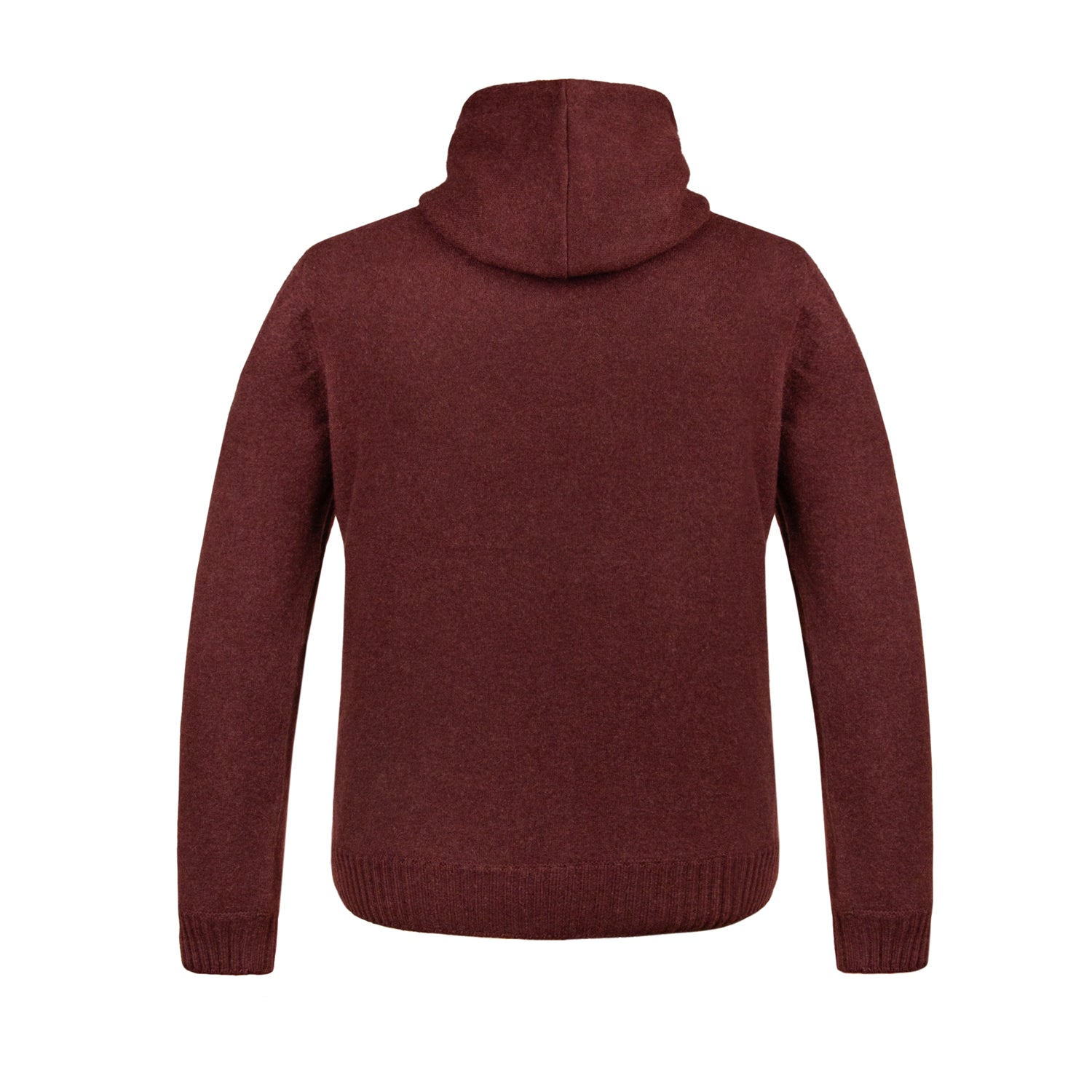 SUDADERA SUAVE DE CASHMERE "ULTRACOMFORT" COLOR VINO
