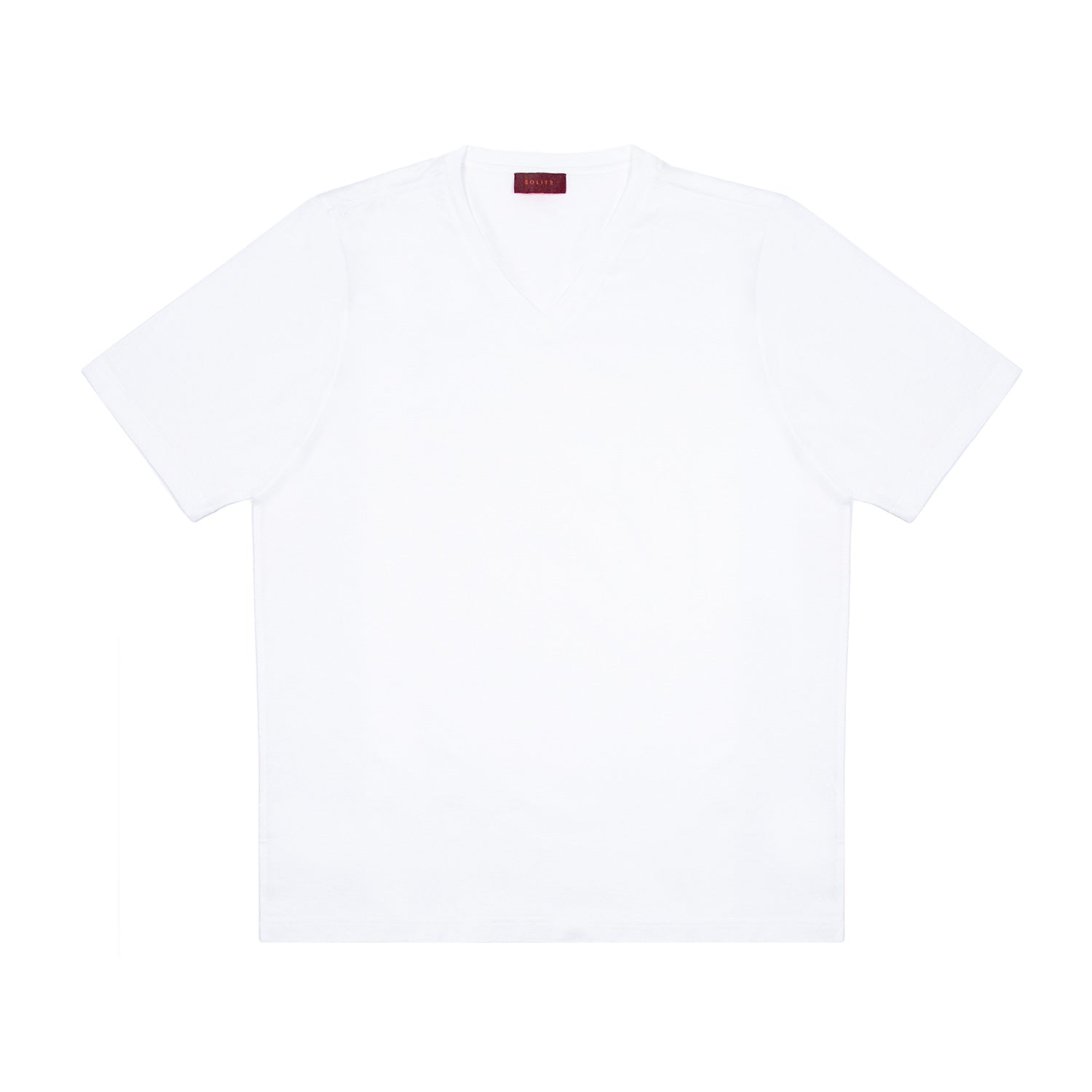 PLAYERA MANGA CORTA CUELLO V COLOR BLANCO