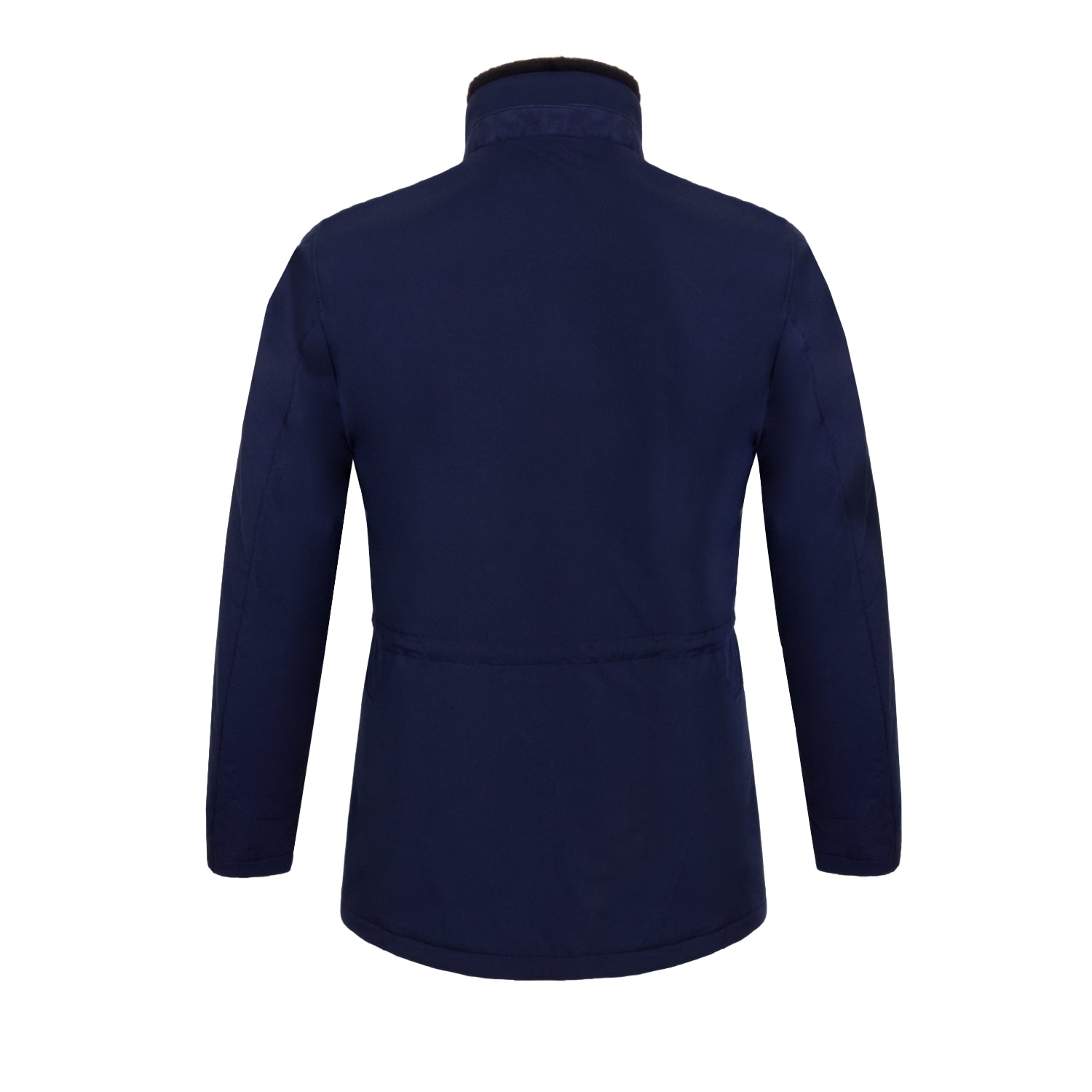 CHAMARRA CAZADORA "VOYAGER" EN STORM SYSTEM COLOR AZUL CON CUELLO REMOVIBLE DE MINK
