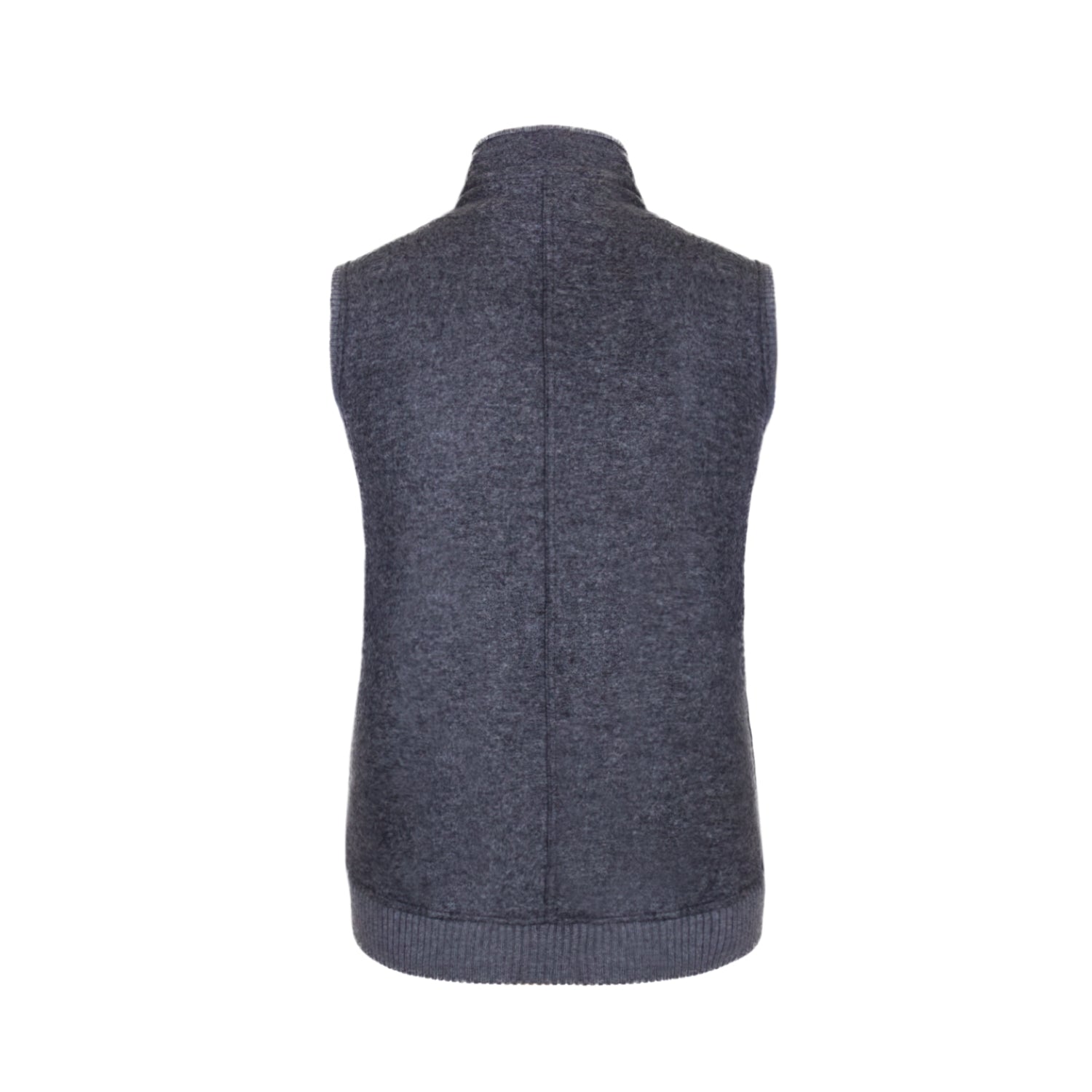 CHALECO SOLITO EN CASHMERE JERSEY COLOR GRIS OXFORD