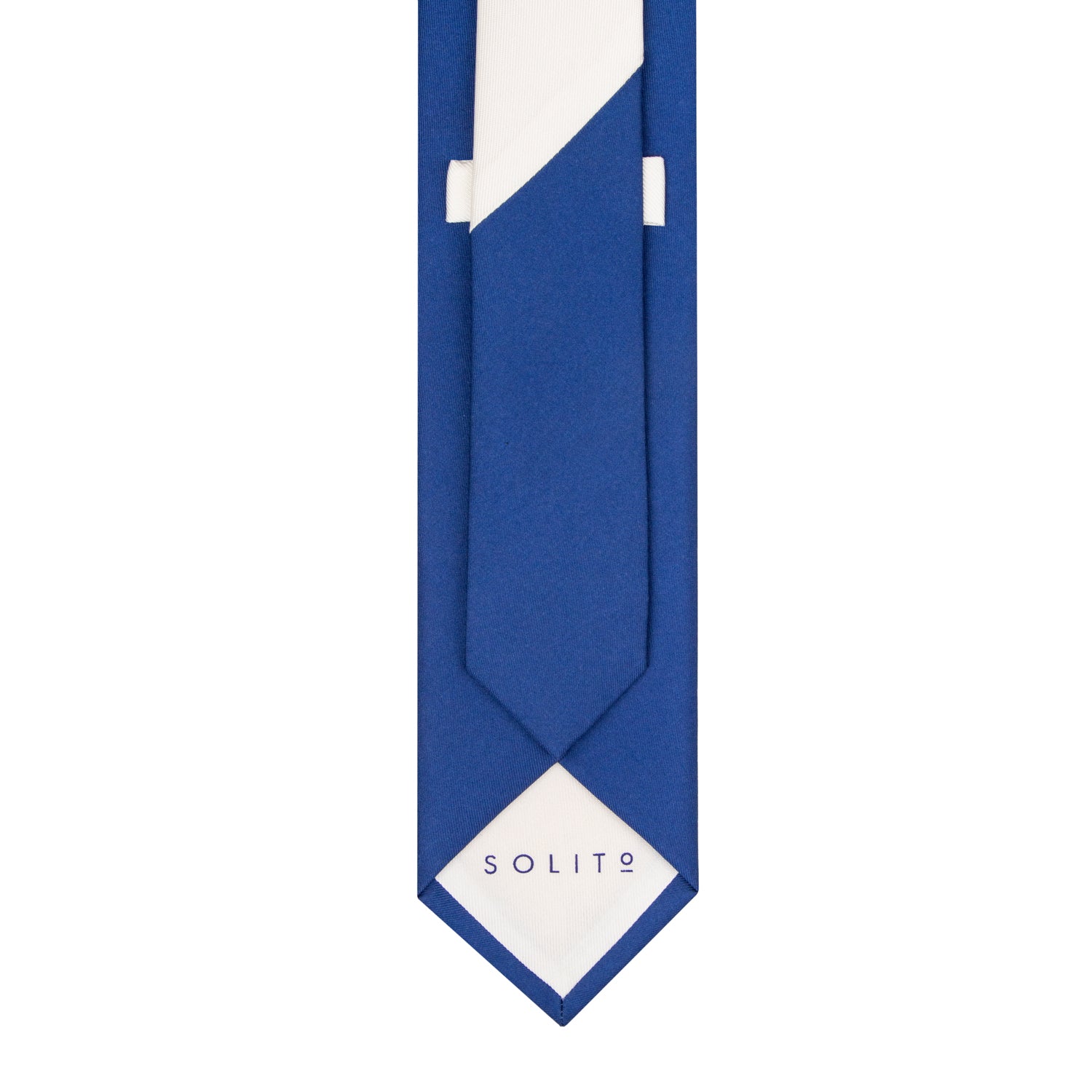 CORBATA SOLITO PRINT TWILL AZUL FRANCIA LISA