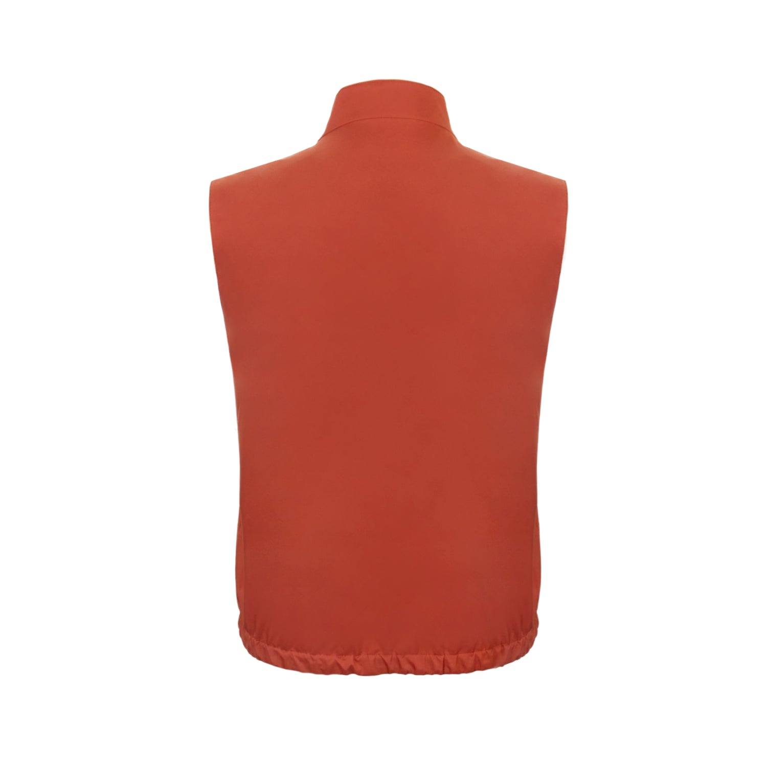 CHALECO DOBLE VISTA EN "TECH FABRIC" INTERIOR MARFIL Y EXTERIOR NARANJA