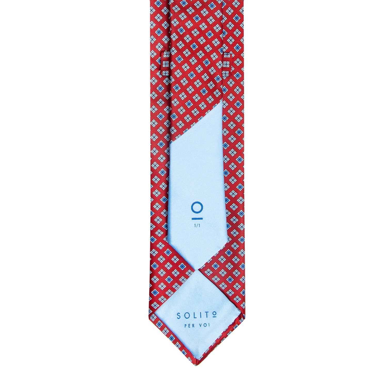 CORBATA EN SET CON PAÑUELO BORDEAUX CON CUADROS AZUL CIELO