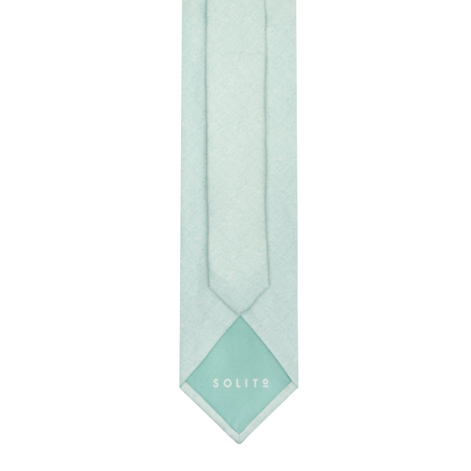 CORBATA 7 PLIEGUES EN SEDA DISEÑO LINO EN VERDE PISTACHE