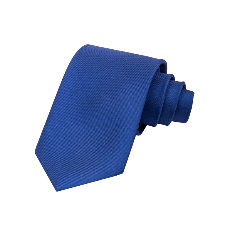 CORBATA SOLITO PRINT TWILL AZUL FRANCIA LISA