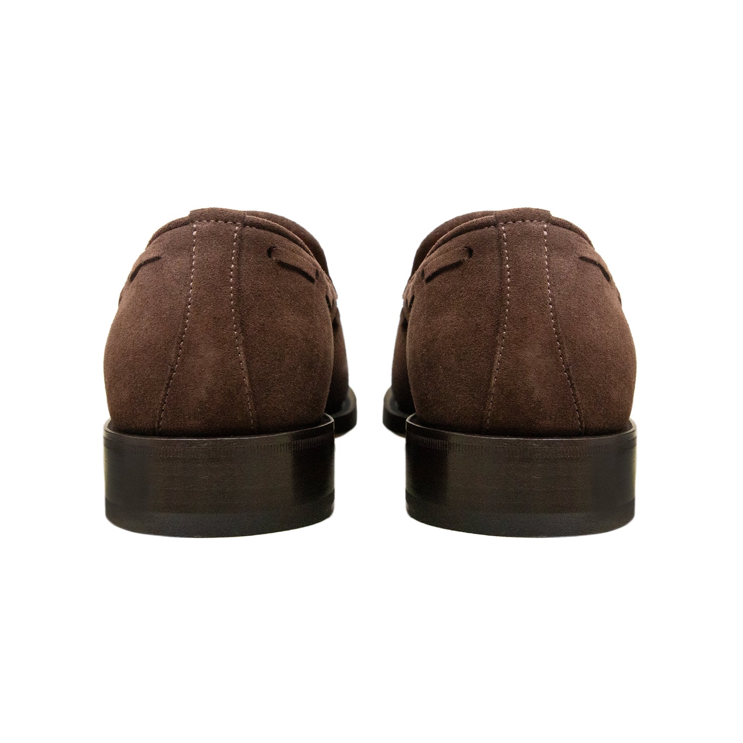 ZAPATO LOAFER CON BORLAS EN SUEDE EN COLOR MARRÓN