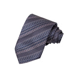 CORBATA EN SET CON PAÑUELO SOLITO FONDO GRIS OXFORD CON FLORES BLANCAS CON CAJA 100% SEDA