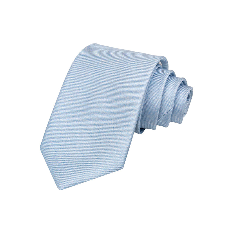 CORBATA SOLITO LISA EN COLOR AZUL CIELO 100% SEDA