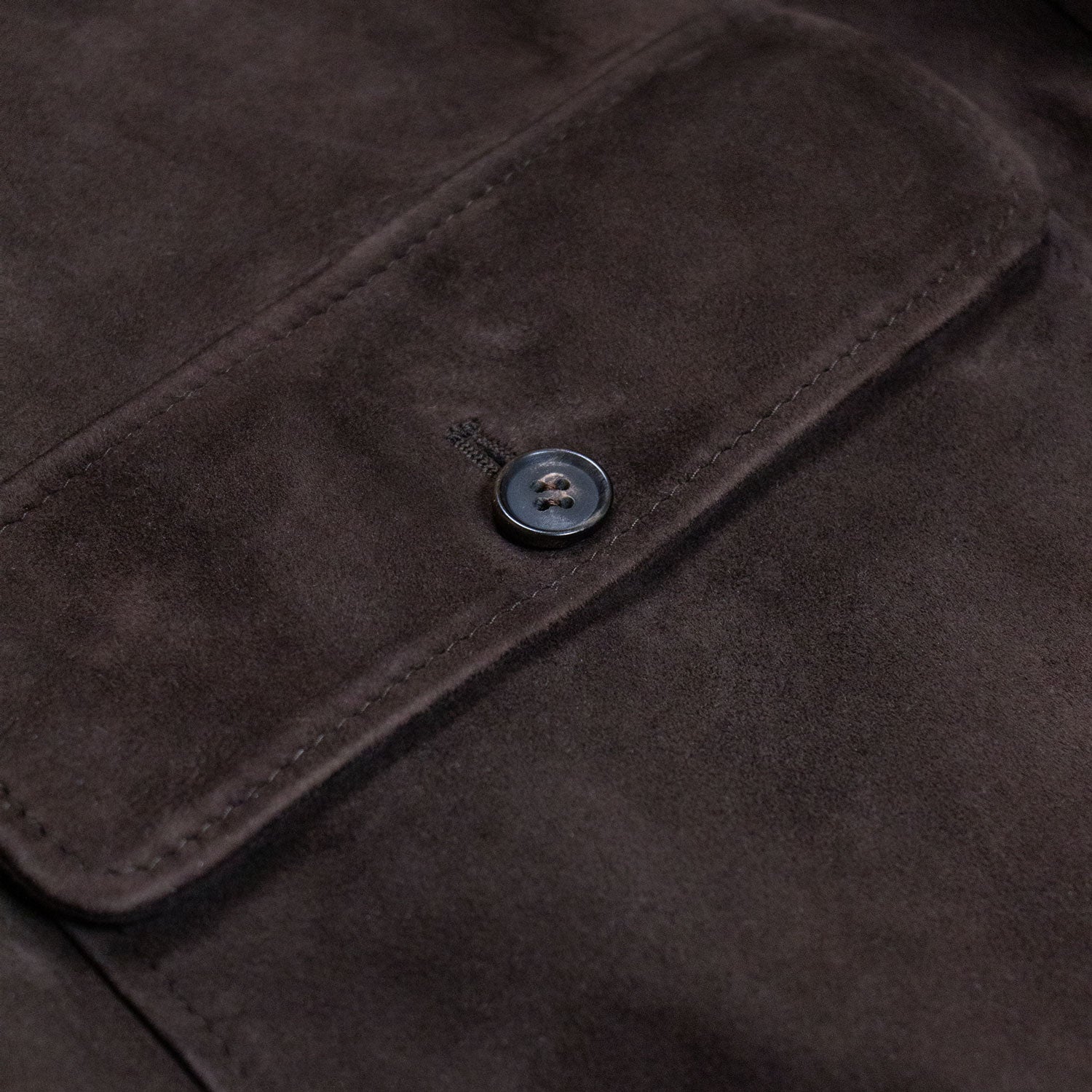 CHAMARRA CORTA DE GAMUZA REVERSIBLE CAFÉ