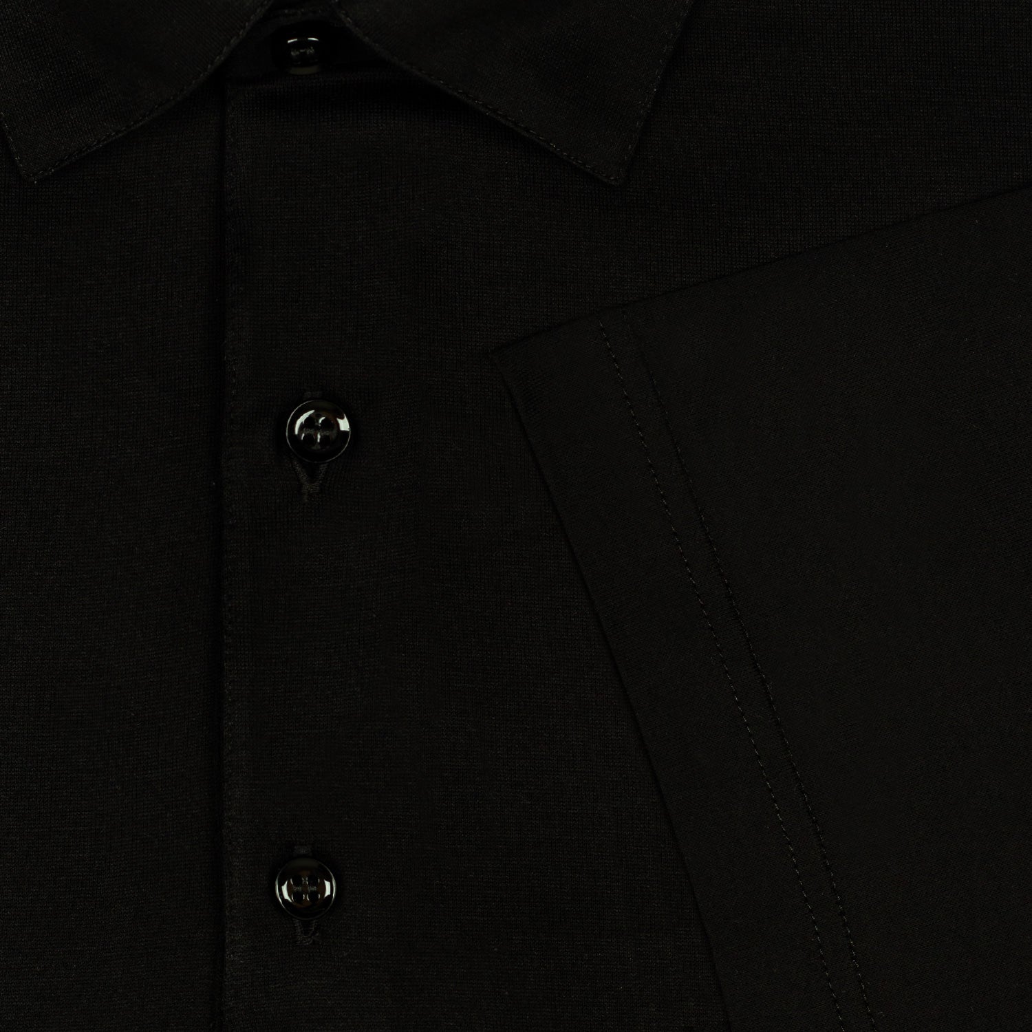 PLAYERA POLO DE BOTONES MANGA CORTA EN 100% ALGODON COLOR NEGRO