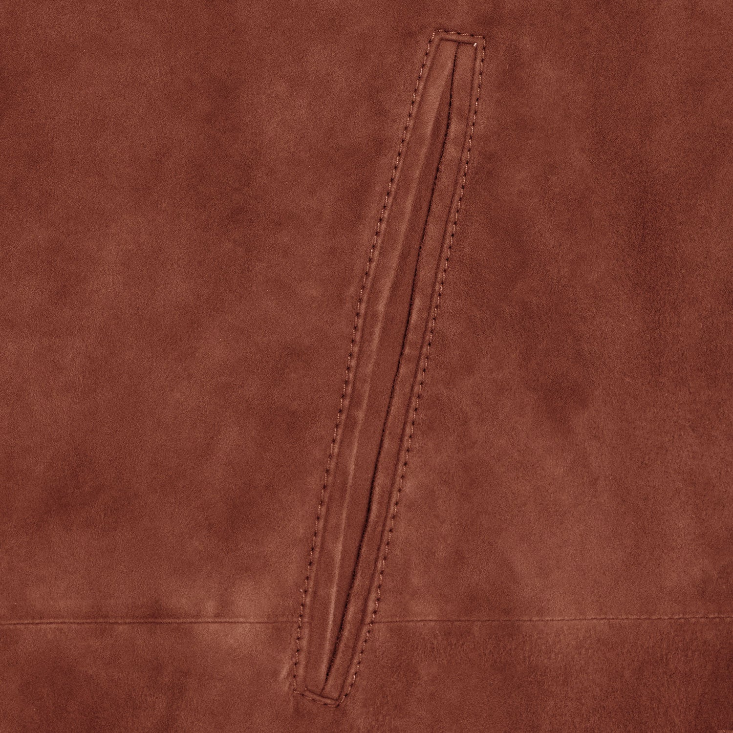 CHAMARRA CAMISOLA DE PIEL DE GAMUZA SUEDE COLOR LADRILLO