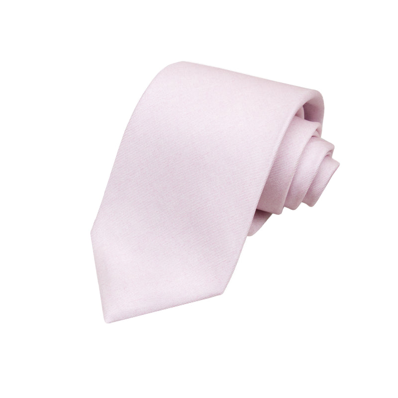 CORBATA 7 PLIEGUES EN SEDA DISEÑO LINO EN ROSA