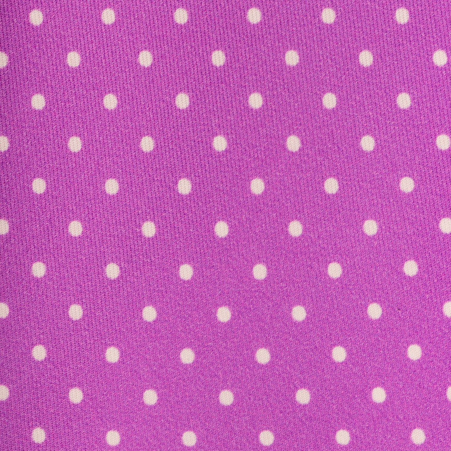 CORBATA SOLITO PRINT TWILL LILA CLARO CON LUNAR POLKA DOT BLANCO