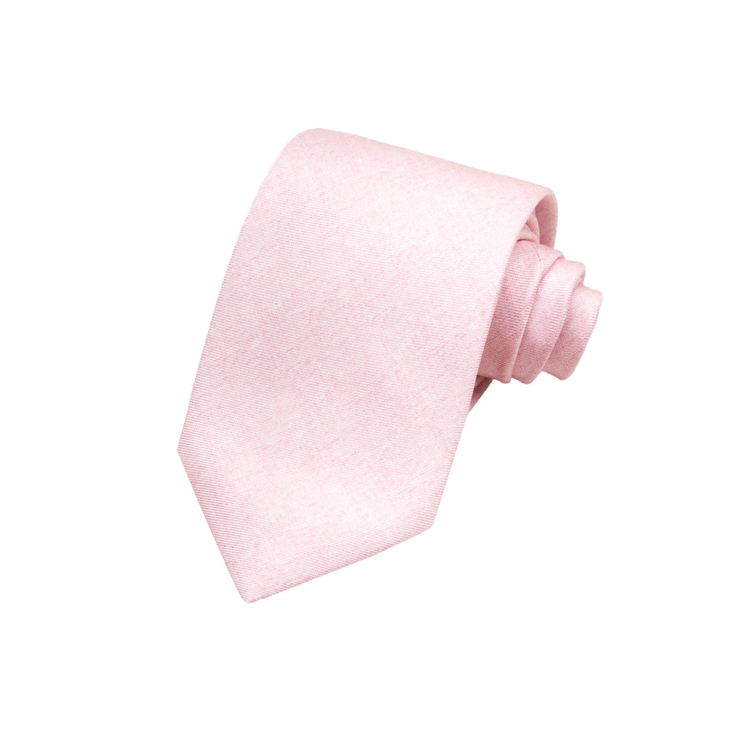 CORBATA 7 PLIEGUES EN SEDA DISEÑO LINO EN SALMÓN