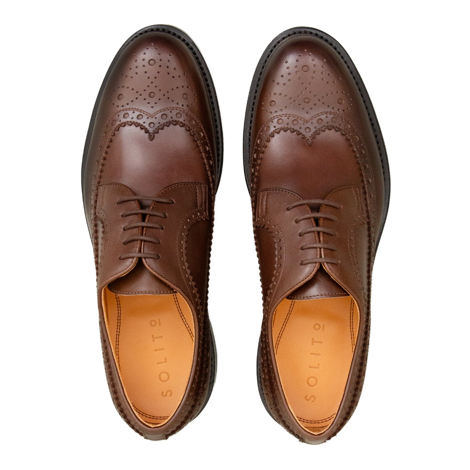 ZAPATO OXFORD EN CUERO EN COLOR CAFÉ OBSCURO