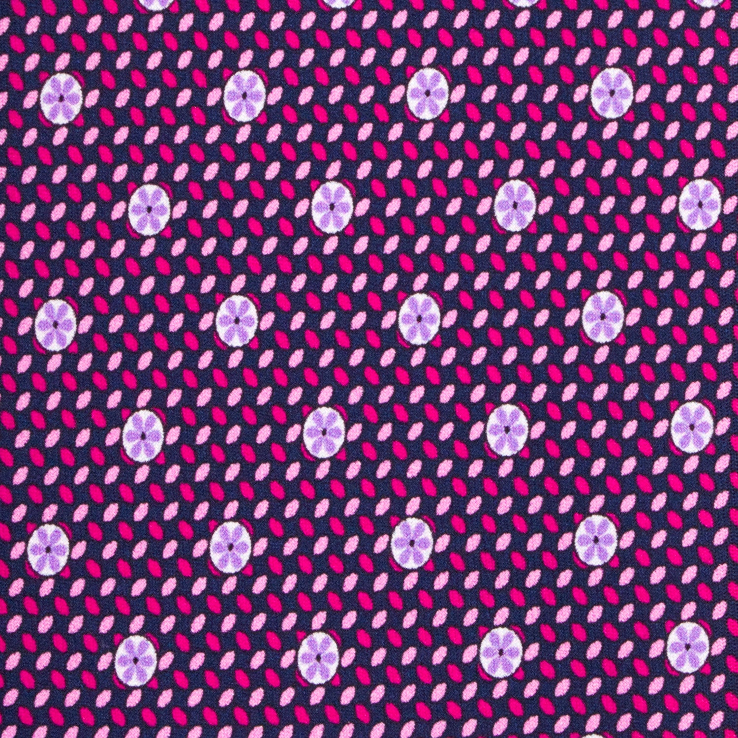 CORBATA EN SET CON PAÑUELO DE SEDA CON PUNTOS EN COLOR MORADO