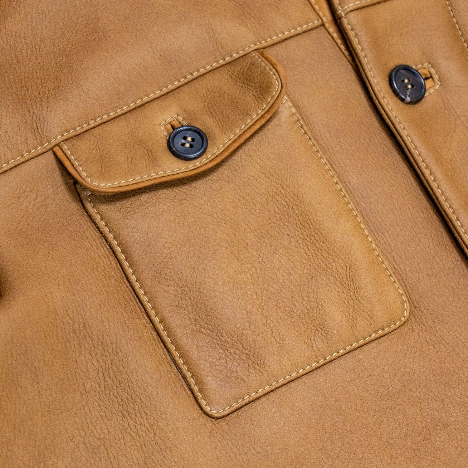 CHAMARRA CAZADORA EN PIEL DE BORREGO "MONTONE" COLOR CAMEL CON CUELLO DESMONTABLE DE MINK