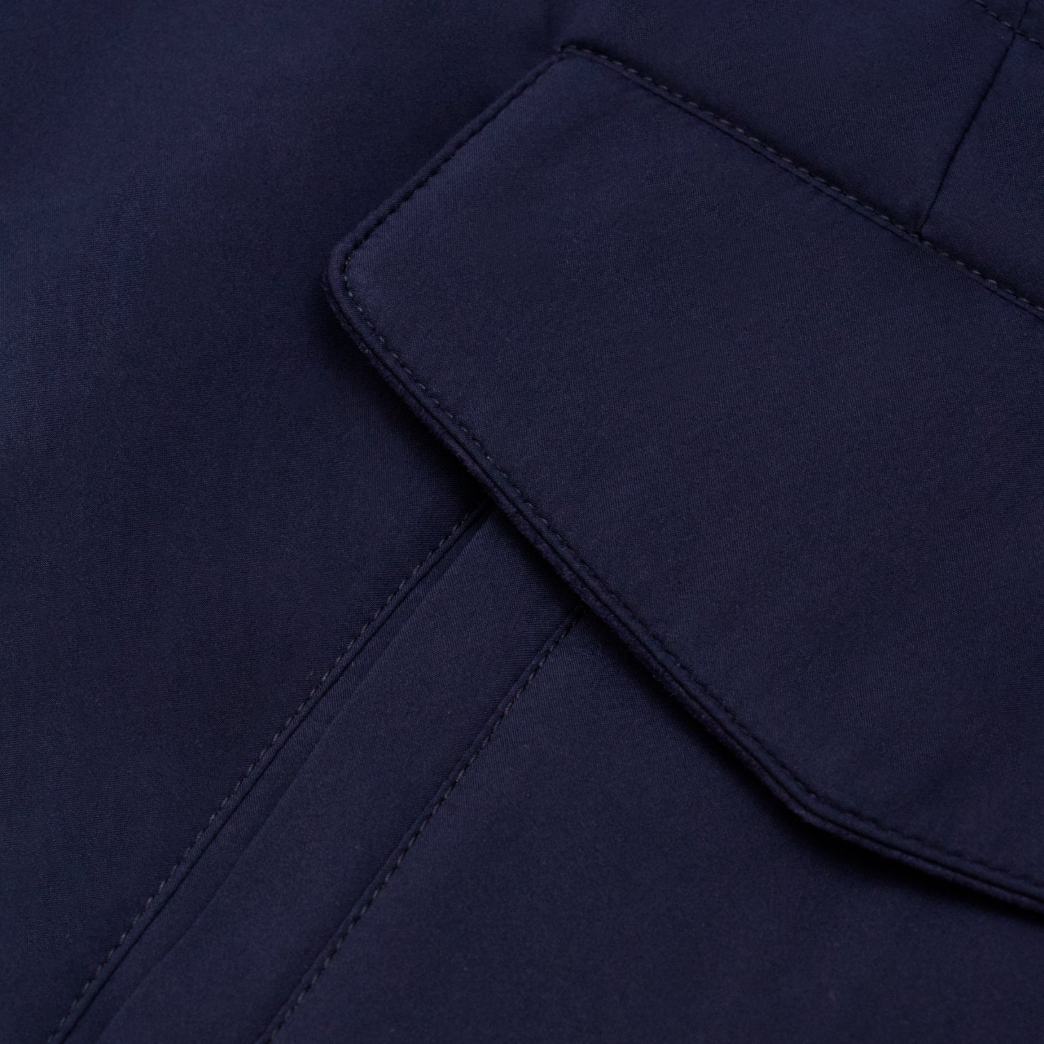 CHAMARRA CAZADORA "VOYAGER" EN STORM SYSTEM COLOR AZUL CON CUELLO REMOVIBLE DE MINK