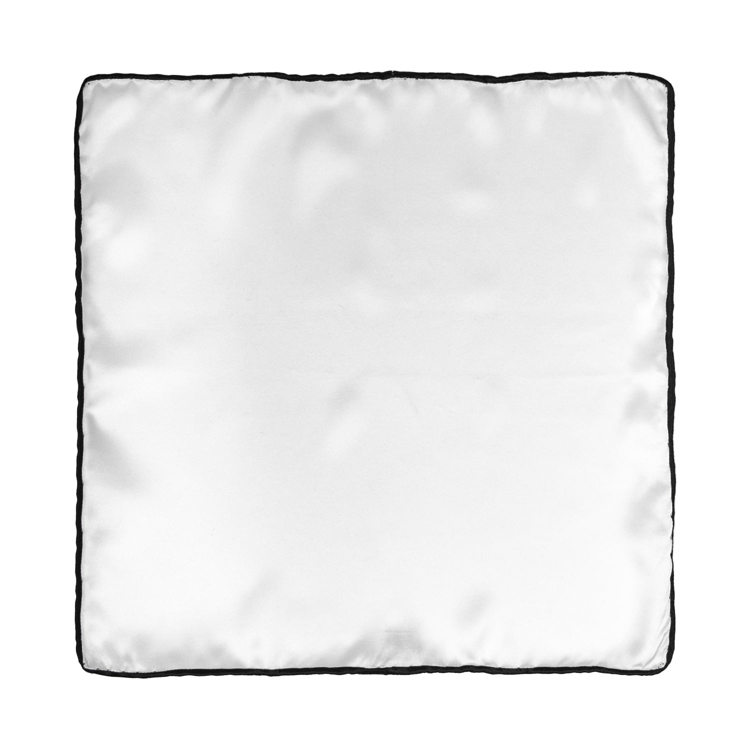 CORBATA EN SET CON PAÑUELO SOLITO 7 PLIEGUES CON CAJA FONDO NEGRO Y LUNARES POLKA DOT BLANCO 100% SEDA