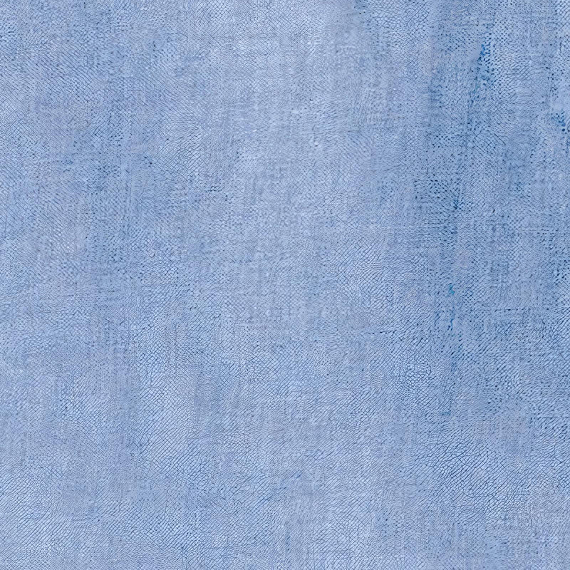 BUFANDA EN CASHMERE CON TINTA TAMPONADA A MANO EN COLOR AZUL CIELO