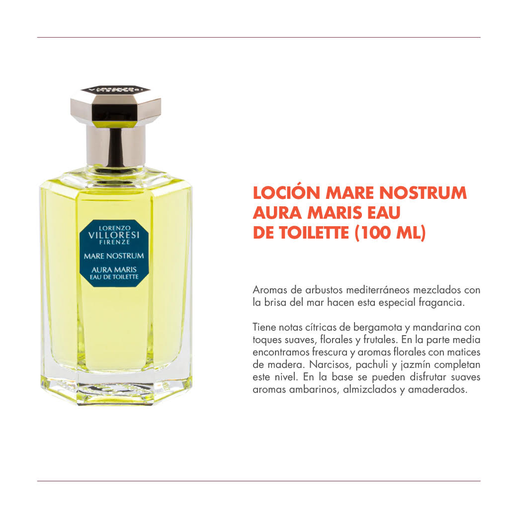 LOCIÓN MARE NOSTRUM AURA MARIS EAU DE TOILETTE (100 ML)
