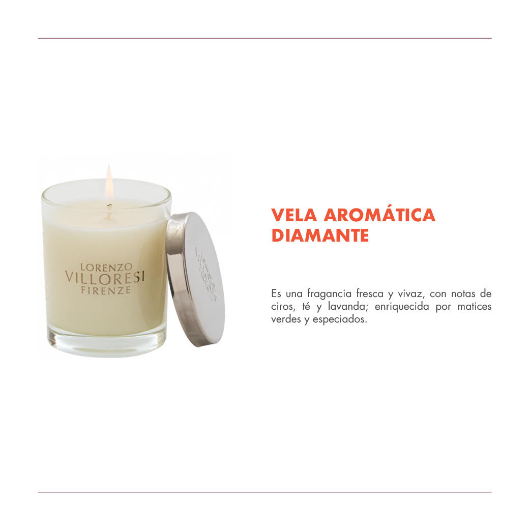 VELA AROMÁTICA DIAMANTE