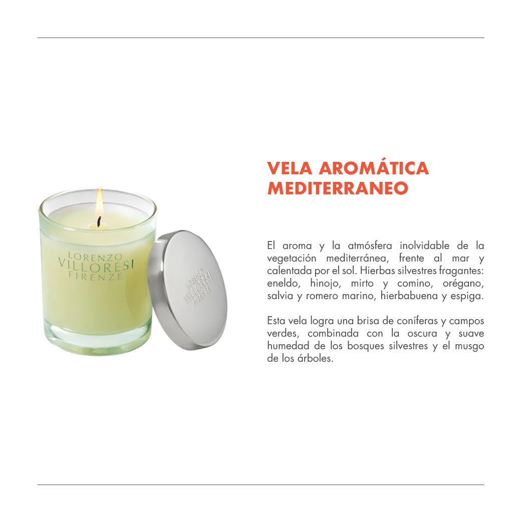 VELA AROMÁTICA MEDITERRANEO