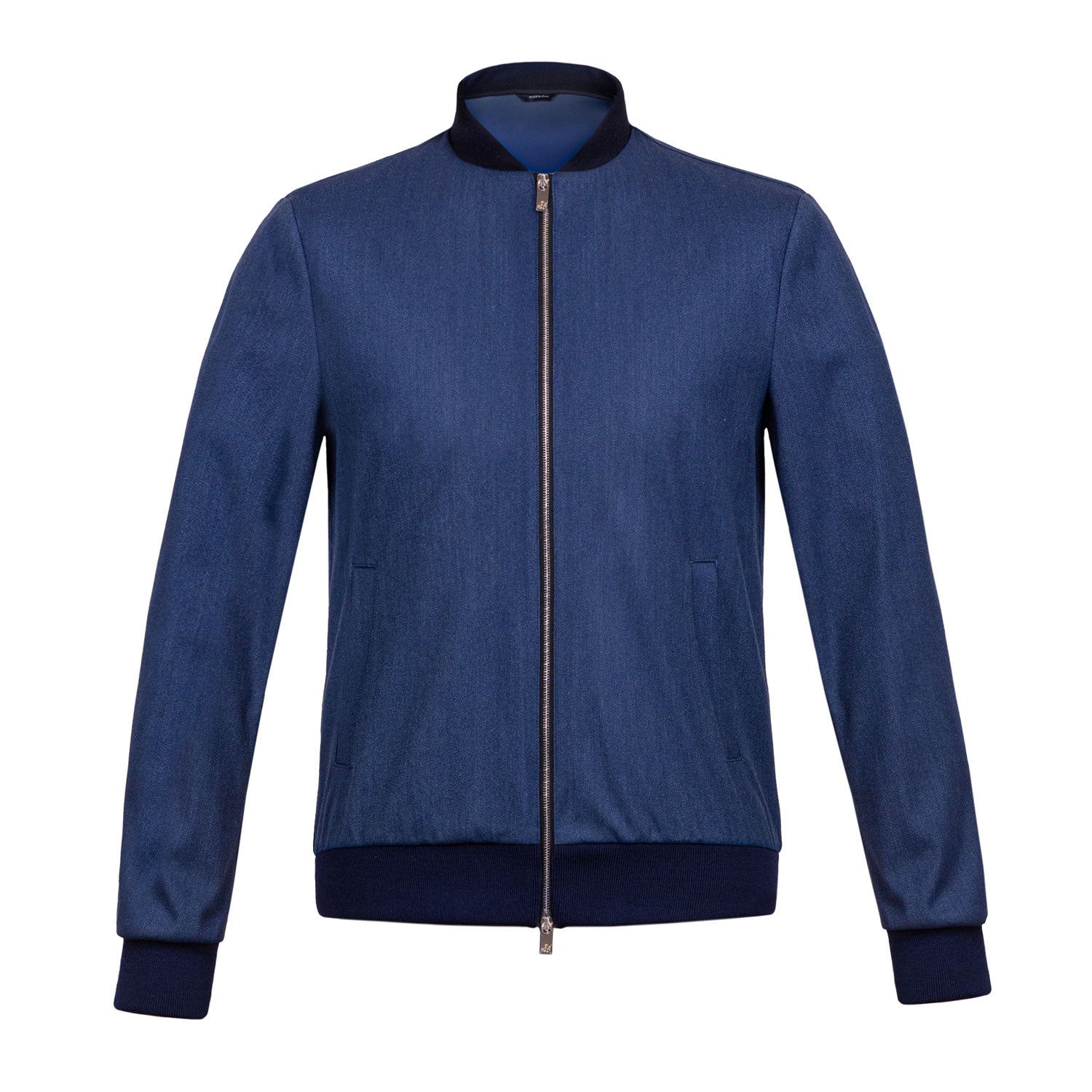 CHAMARA CORTA BOMBER DE LANA "STORM SYSTEM" AZUL