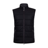 CHALECO NEGRO CON DETALLES EN ALCANTARA