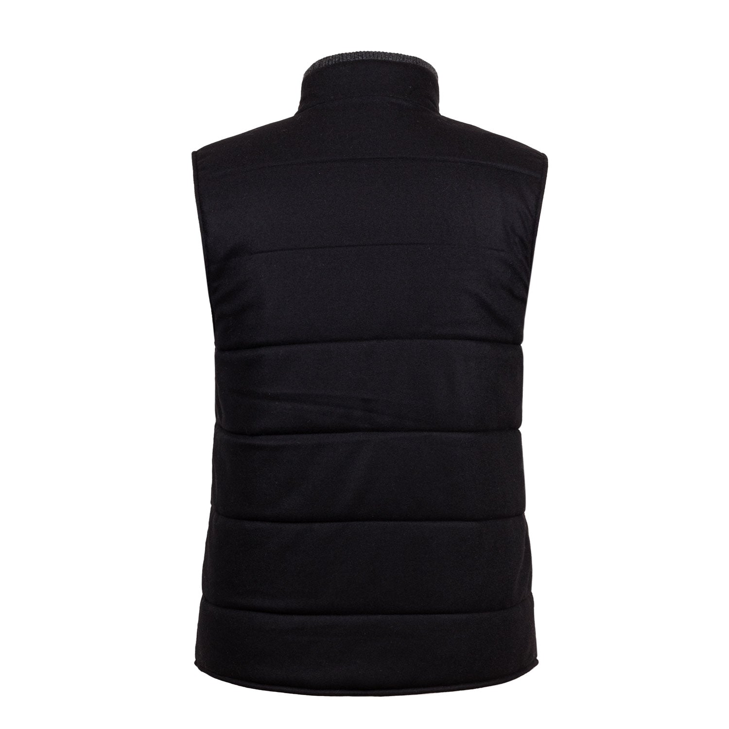 CHALECO NEGRO CON DETALLES EN ALCANTARA