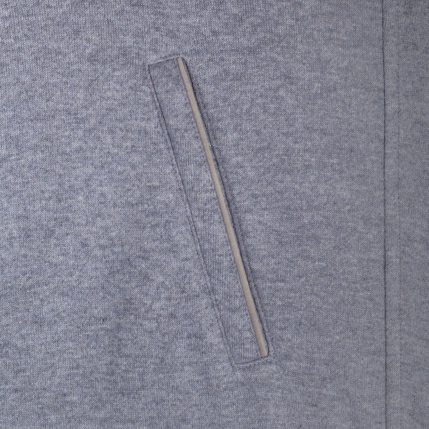 CHALECO SOLITO EN CASHMERE JERSEY GRIS CON INTERIOR BEIGE