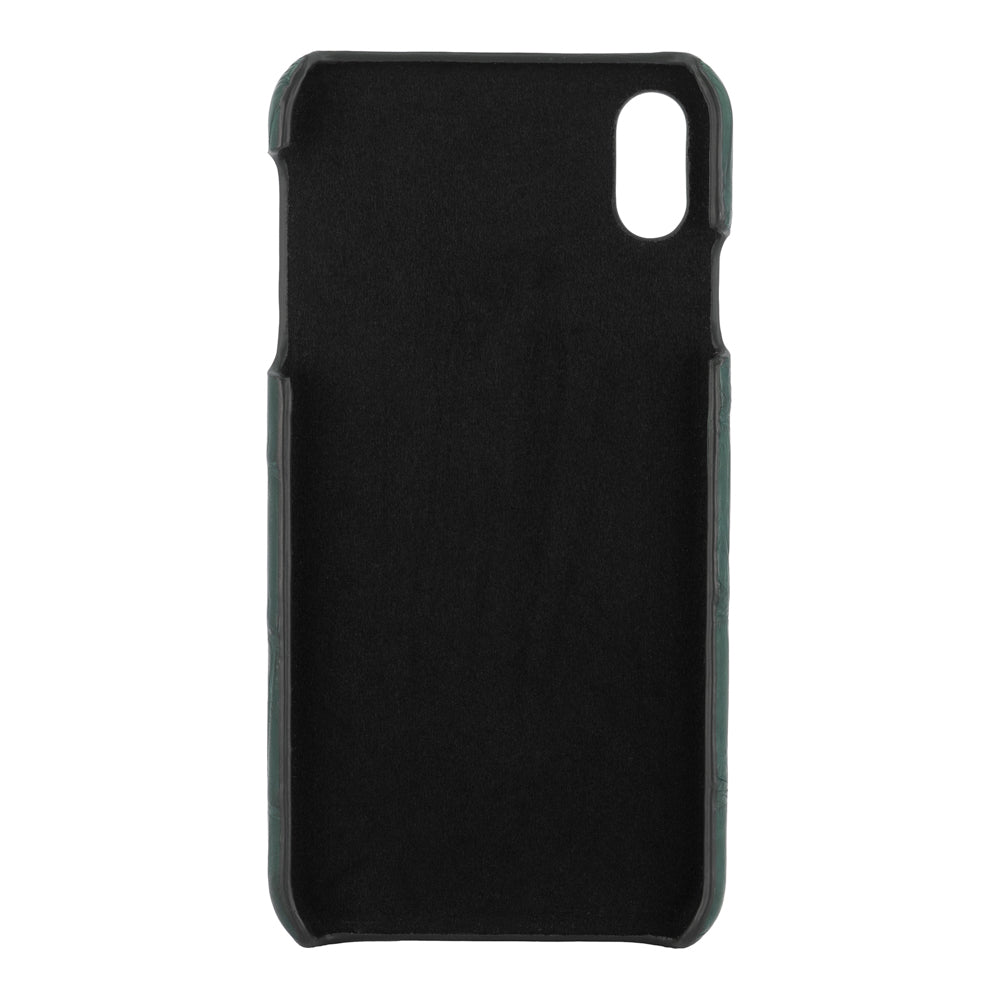 FUNDA PARA IPHONE Xs COCODRILO VERDE MATE