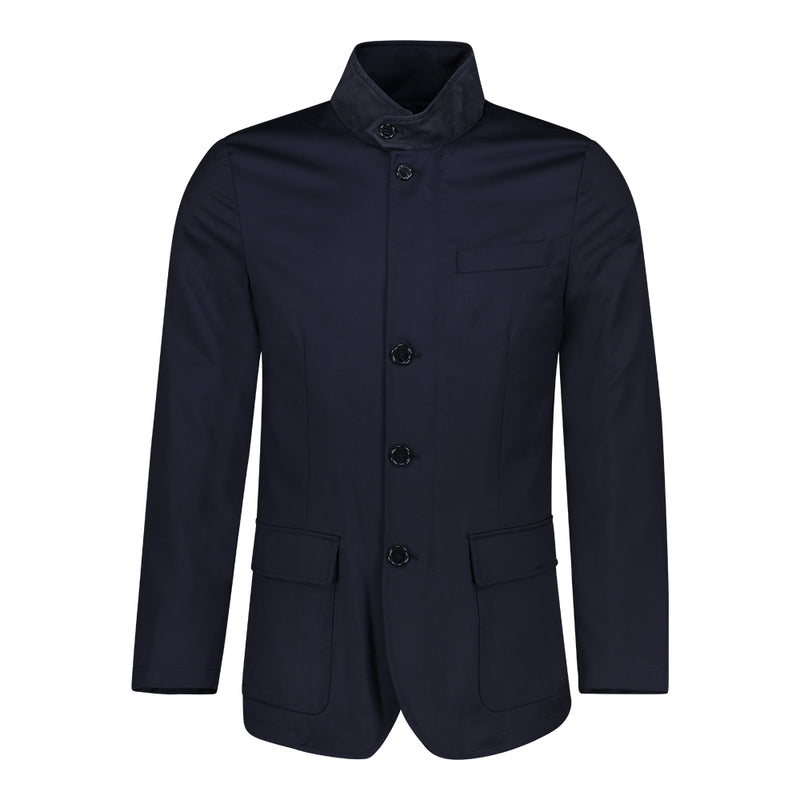 CHAMARRA "ROADSTER" EN LANA AZUL
